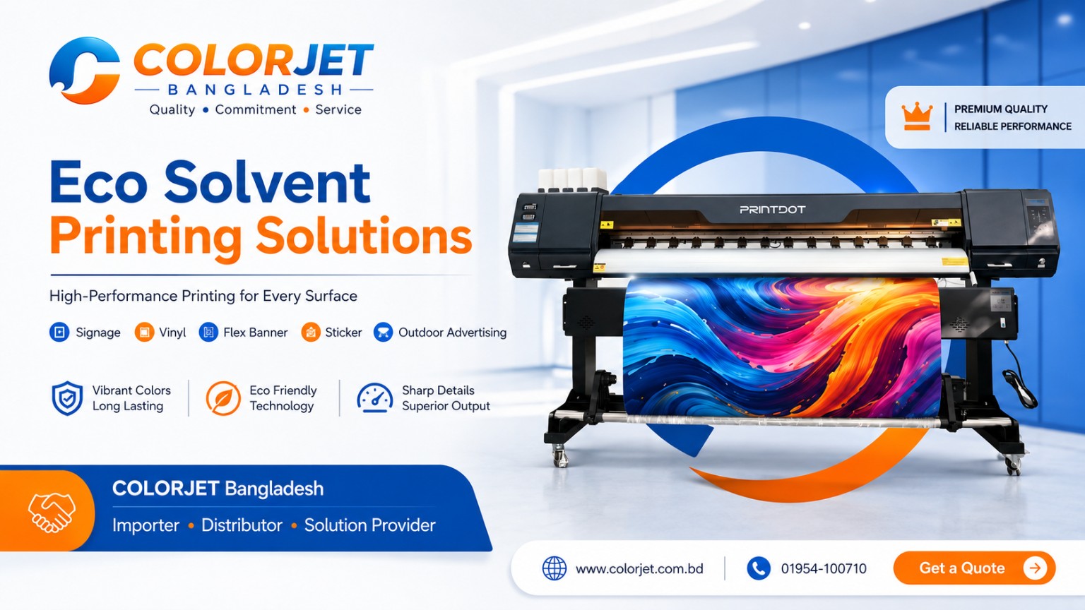 PRINTDOT Eco-Solvent Printer 1.9m gallery image